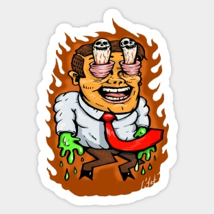 Sticky Handed Devil Sticker